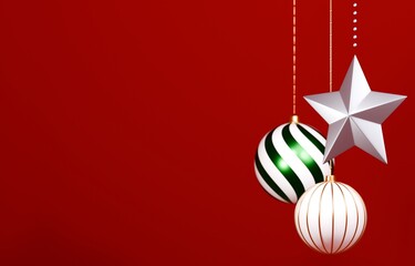 3D素材_クリスマスオーナメント