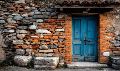 Weathered Doorway Brick Stone and Time