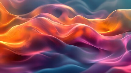 Obraz premium Soft pastel gradients in lavender, mint, and peach create a calm, harmonious abstract scene.