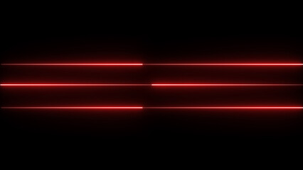 Abstract red neon lines on black background modern digital design for futuristic backgrounds and creative technological concepts