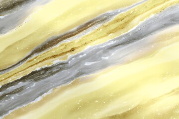 Naklejka premium Yellow marble texture with bold white streaks and high-resolution clarity.
