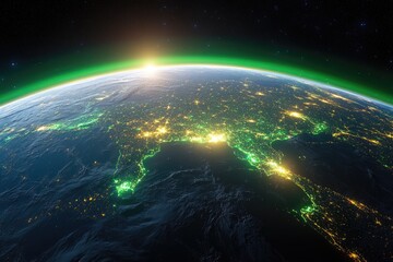Obraz premium Earth's night lights