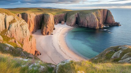 Coastal landscape with a dramatic bay