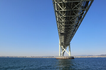 明石海峡大橋下の風景