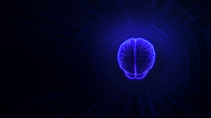 glowing digital brain visuals representing ai neural data networks
