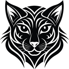 cat head vector illustration