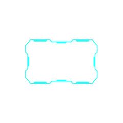 HUD digital futuristic user interface frame