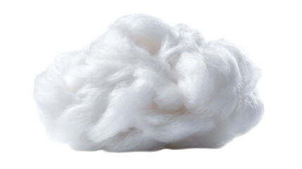Soft fluffy white cotton fiber texture background image ideal for design projects and creative applications white on transparent background
