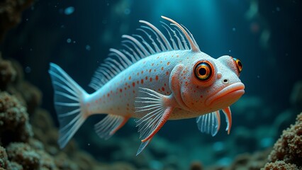 Striped fish in the water