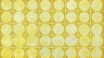 Abstract yellow circle pattern background texture design for website, presentation, or print