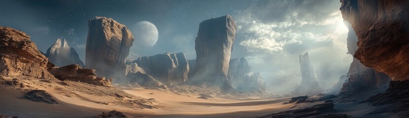 Alien Desert Landscape
