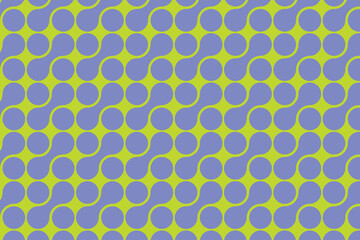 Seamless background with colorful metaballs, abstract geometric shapes. Pattern with connection points. Vector illustration.