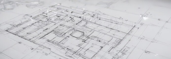 Clean blueprint design, technical drawing style  White background, black lines ,  construction,  architecture,  isometric