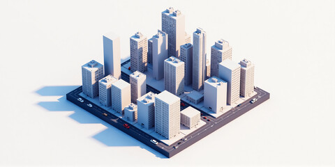 Iconic Times Square Isometric View