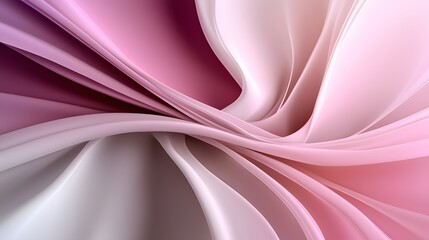 Obraz premium Soft Abstract Background with Flowing Silks in Shades of Pink and White for Elegant Design