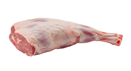 Raw Lamb Leg Isolated on White Background, Fresh Lamb Leg Cut Perfect for Meat Advertisements, Premium Lamb Leg Ideal for Recipes, lamb leg PNG image