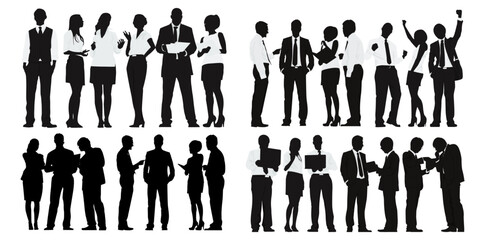 business people silhouettes