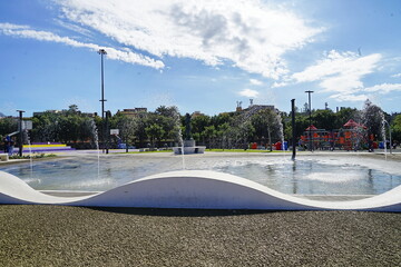 Tempietto urban park on the seafront of Reggio Calabria, Italy