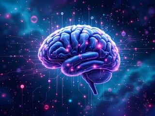 Illustration of an artificial intelligence working process 