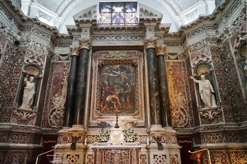 Interior of the Cathedral of Reggio Calabria, Italy