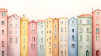Charming old town architecture in italy captivating painting viewpoint for holiday vacation inspiration