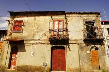 Abandoned house in Oppido Mamertina, Calabria, Italy