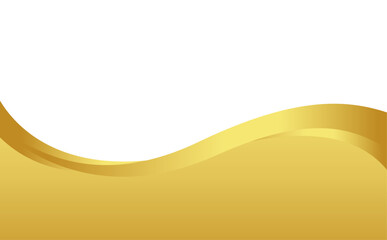 gold wave gradient for banner, golden wavy shape, gold wave curve on white background, golden wave corner shape for banner, stripes ribbon golden graphic, striped gold gradient luxury