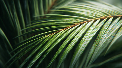 palm leaf closeup