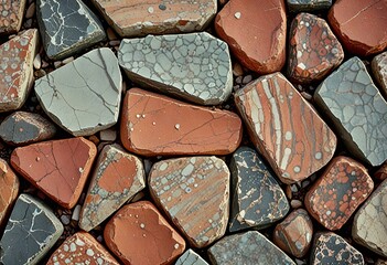 Stunning Smooth stone surfaces with abstract, fragmented shapes