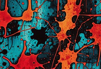 Obraz premium Picture Depicting Abstract background with ink blots and watercolor textures