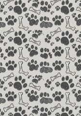 Fototapeta premium Paw Prints and Promises