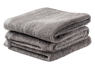 Folded Gray Towels