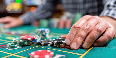 Fototapeta premium photo of casino gambling