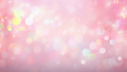 soft pink bokeh background with pastel light bursts and glowing orbs for web design, invitation, branding, or feminine print layout

