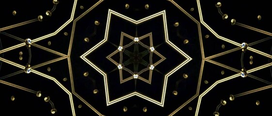 Kaleidoscopic image with variable figures.