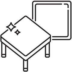 rectangular folding table