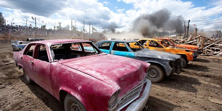 photo of demolition derby 