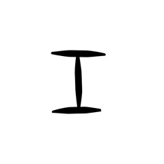 Hand drawn Phoenician alphabet