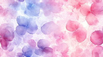 Delicate floral pattern in pastel hues.