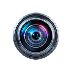 Close up of a professional camera lens.