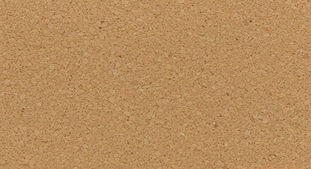 Detailed Close-Up of Brown Cork Board Texture Material with Natural Grain and Subtle Porous Pattern for Background Design