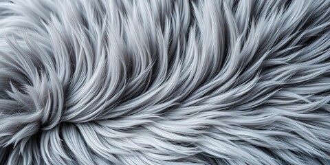 Obraz premium Silky, plush gray fur; subtly textured, sophisticated elegance, plush, luxury