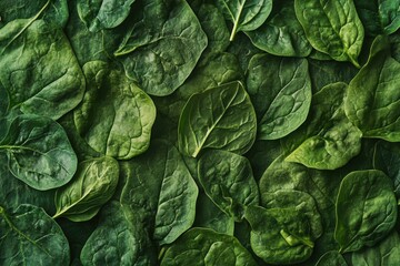 Spinach Leaves Close Up
