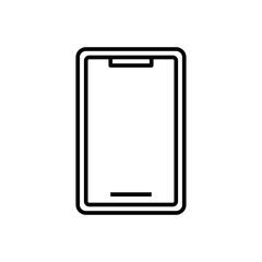 Smartphone Icon. Flat Vector Symbol of Touchscreen Mobile Device for Communication and Technology.