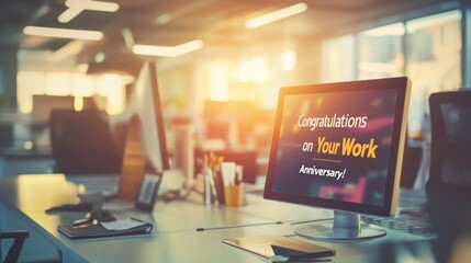 Work Anniversary Celebration: Congratulations on Your Achievements!