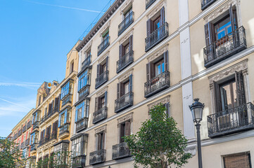Architecture detail in Madrid, Spain