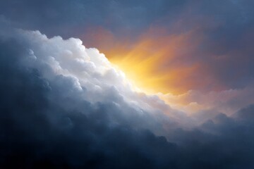 Dramatic ascent of elijah in fiery chariot amidst glowing sunrise clouds for biblical-inspired art and spiritual design