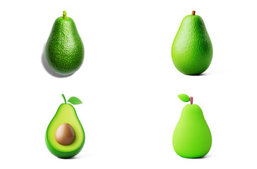Freshly Sliced Avocado Vibrant Healthy