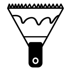  Conical fluid conduit.