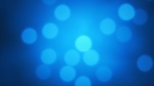 Blue background of Bokeh loop animation